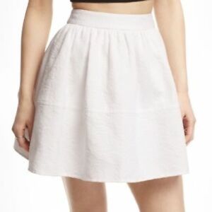 Express High Waisted Jacquard Full Skirt